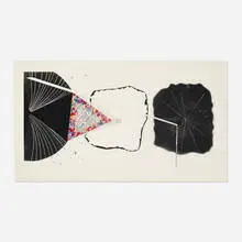 Star Proctor by James Rosenquist, 1978, etching, photoetching, aquatint and embossing with hand-coloring on Pescia Italia, sold Jul 2021