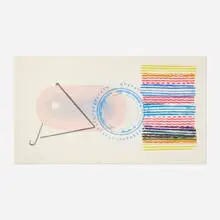Shallows by James Rosenquist, 1978, intaglio and embossing in colors with pochoir and paint applied with a tire on Pescia Italia, sold Jul 2021