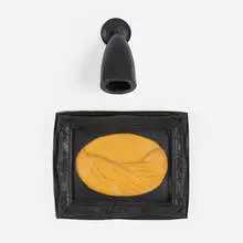 Jeanne Silverthorne, Untitled, c. 1999, rubber on plywood and metal bracket