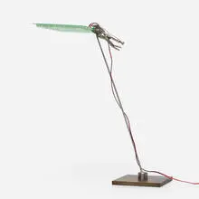 Ingo Maurer, El.E.DEE table lamp, 2001, LED circuit panel, steel, vice-grip