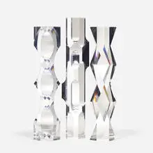 Alessio Tasca, Fusina prisms, collection of three, c. 1975, Lucite