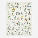 Urs Fischer, Snowman, 2019, screenprint in colors