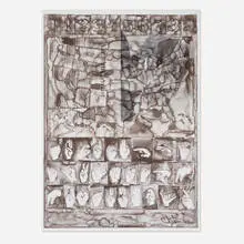 Untitled by Jasper Johns, 2013, offset lithograph on Giama Natural, sold Jul 2021