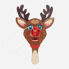 Reindeer Paddle by Jeff Koons, 2000, transfer-printed plywood, enameled aluminum, lacquered wood, string, sold Jul 2021