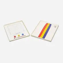 Jasper Johns, Target, 1970, lithograph with one brush and three watercolor pads on Copperplate Deluxe