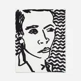 Rob Pruitt, Portrait, 2017, ink on canvas