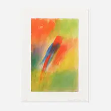 Indian Songbird by Ross Bleckner, 2012, archival pigment print on Crane Museo Max, sold Jul 2021