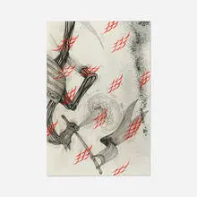 Untitled by Andrew Schoultz, 2009, mixed media on paper, sold Jul 2021