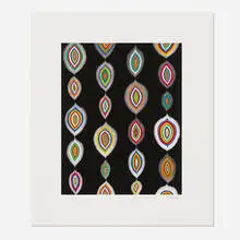 Fred Tomaselli, Bloom, 2011, screenprint in colors on archival inkjet print