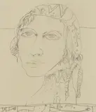 John Bellany, Untitled, pencil sheet 59.2 x 44.5cm .