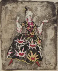Cecil Beaton, Untitled, watercolour and washes 31.5 x 25cm Exhibited: Michael Parkin Fine Art Ltd.