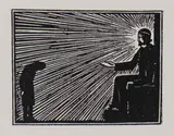 Eric Gill, Untitled, 1917 wood engraving 4.4 x 5.4cm
