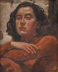 Robert Sivell, Untitled, oil on board 43 x 35.5cm .