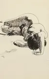 Mervyn Peake, Untitled, pen and ink 40 x 44cm