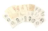 Raymond Henry Bradshaw, Untitled, charcoal and sepia crayon various sizes