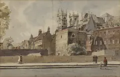 Denys G. Wells, Untitled, watercolour 36.5 x 54cm