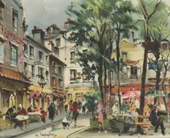 Maurice Legendre, Untitled, oil on canvas 46.5 x 56cm