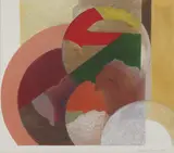 Barbara Freeman, Untitled, pencil and gouache 38 x 43cm; and a print by the same artist 30 x 39cm (2)