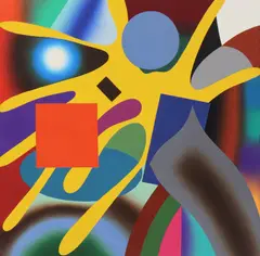 Eugene Brimmerberg, Untitled, oil on canvas 100 x 100cm