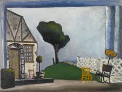 Mikhail Roginsky, Untitled (Bernard Shaw Play), 1966, oil on canvas