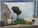 Mikhail Roginsky, Untitled (Bernard Shaw Play), 1966, oil on canvas