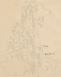 Trucci by Andy Warhol, 1955, pen on paper, sold May 2009