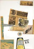 Robert Rauschenberg, Letter Head, 1970, collage and gouache on paper