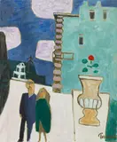 R.A. Julian Trevelyan, Holiday in Florence, c. 1968, oil on canvas