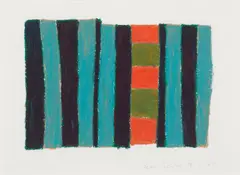 Untitled by Sean Scully, 1983, oil stick on paper, sold May 2009