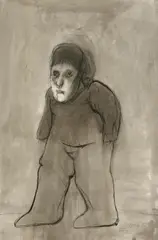 Jose Luis Cuevas, Autorretrato como Van Gogh, 1962, ink, wash, pencil and charcoal on paper