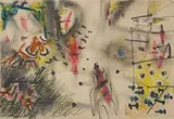 Roberto Sebastian Matta, Untitled, c. 1948, pencil and color crayon on paper