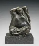 Mujer peinándose by Francisco Zúñiga, 1974, bronze with brown patina, sold May 2009