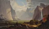 Mary Park Seavey Benton, A view of Yosemite Valley, circa 1855, oil on canvas