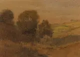 Percy Gray, California landscape, pastel on paper board