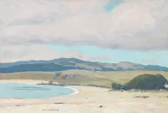 Clark Hobart, Monterey Bay, oil on canvas