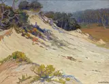 George Kotch, Sand dunes, 1920, watercolor and gouache on paper board