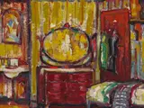 Louis Siegriest, Interior of Gile's house on Chabot Road, Oakland