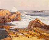 Jack Wilkinson Smith, Evening tide, California coast, oil on canvas