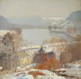 Alfred R. Mitchell, Dorchester River (After Daniel Garber)