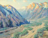 Benjamin Brown, San Gabriel Canyon, oil on canvas