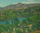William Wendt, 'The lake'
