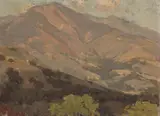 Edgar Alwin Payne, Foothills, oil on canvas affixed to board