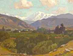 Mt. San Antonio by William Wendt, 1912, oil on canvas, sold Apr 2009