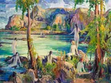 Charles Reiffel, 'Nymphs by the sea'