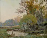 Philip Russell Goodwin, Stream through a summer landscape