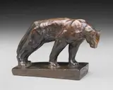 Arthur Putnam, Standing Puma, bronze with reddish-brown patina