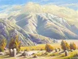 'Winter on the desert, Mt. San Jacinto' by Paul Grimm, 1970, oil on canvas, sold Apr 2009