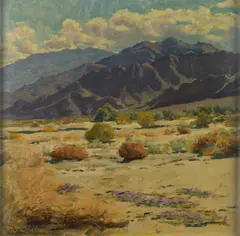 William Darling, 'Desert gardens', oil on canvas