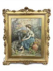 Girl Seated on... by Agnes Gardner King, sold Mar 2026