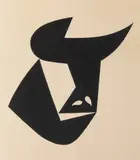 Miroslav Vystrčil, A Bull Head, 1950s, Ink, paper